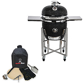 Kamado Sumo - Grill Signature Midi Svart, Grillpaket med tillbehör Kamado Sumo - Grill Signature Midi Svart, Grillpaket med tillbehör