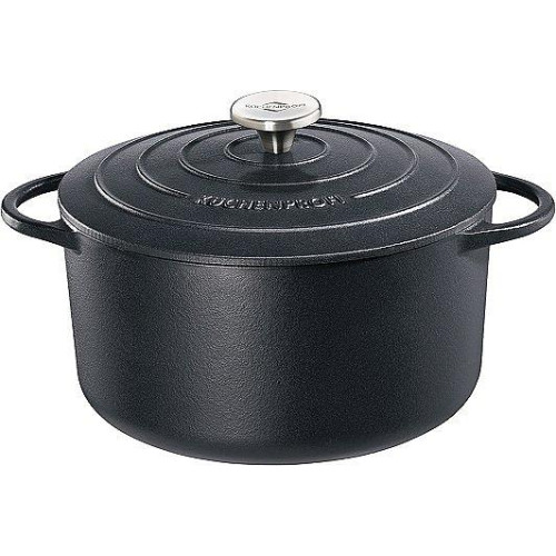 Küchenprofi - Provence gjutjärnsgryta 5.3 L. svart - FRI frakt
