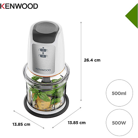 Kenwood - 0W22010092 - Vit, 500W kraft & Iskross