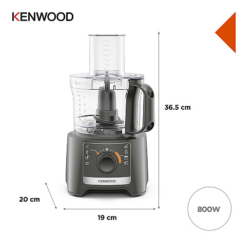 Kenwood - FDP31.360GY - Grå - MultiPro Compact med 2,1L skål & blender