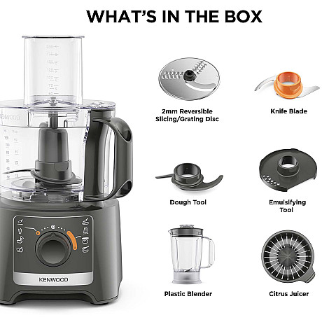 Kenwood - FDP31.360GY - Grå - MultiPro Compact med 2,1L skål & blender