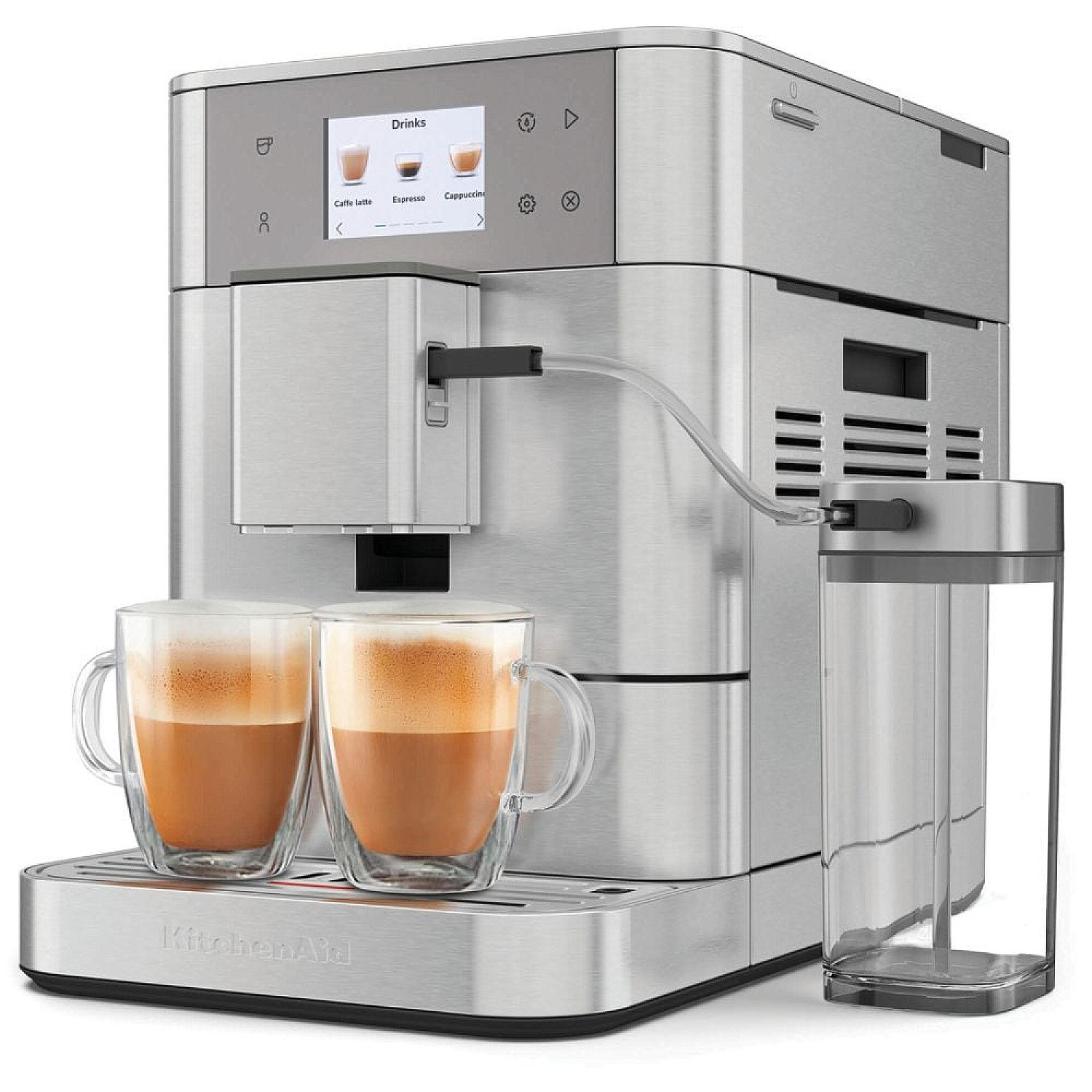 Kitchenaid espressomaskin 5kes8557esx - helautomatisk espressomaskin kf7 rostfritt st&aring;l