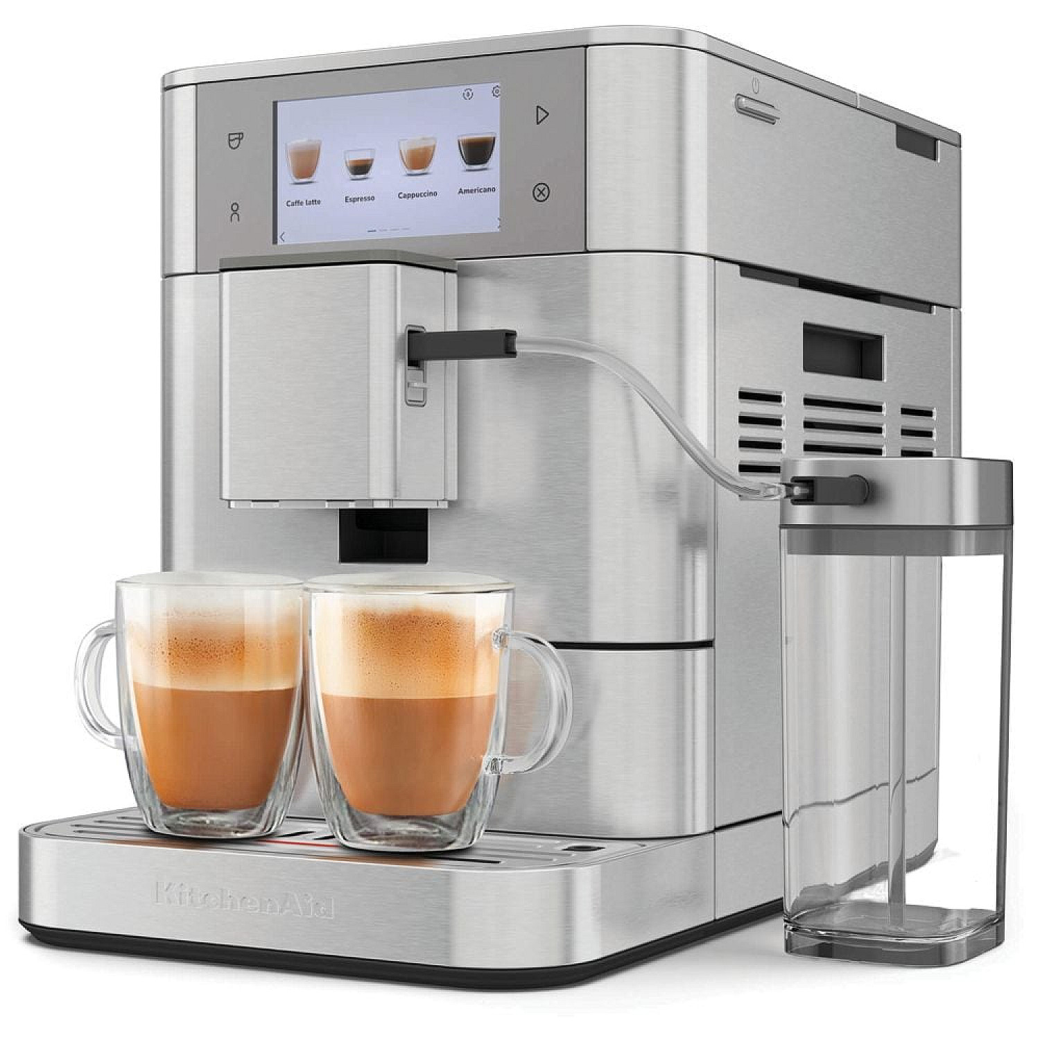Kitchenaid espressomaskin 5kes8558esx - helautomatisk espressomaskin kf8 rostfritt st&aring;l