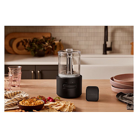 KitchenAid - 5KFCR531BM Go sladdlös mini-kraftskärare med batteri, matt Svart