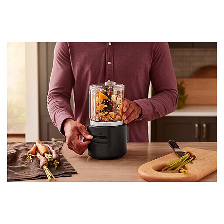 KitchenAid - 5KFCR531BM Go sladdlös mini-kraftskärare med batteri, matt Svart