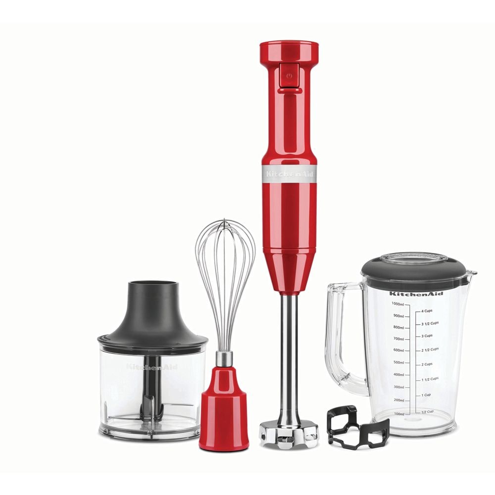 KitchenAid - 5KHBV83EER - Stavmixer med tillbehör, röd