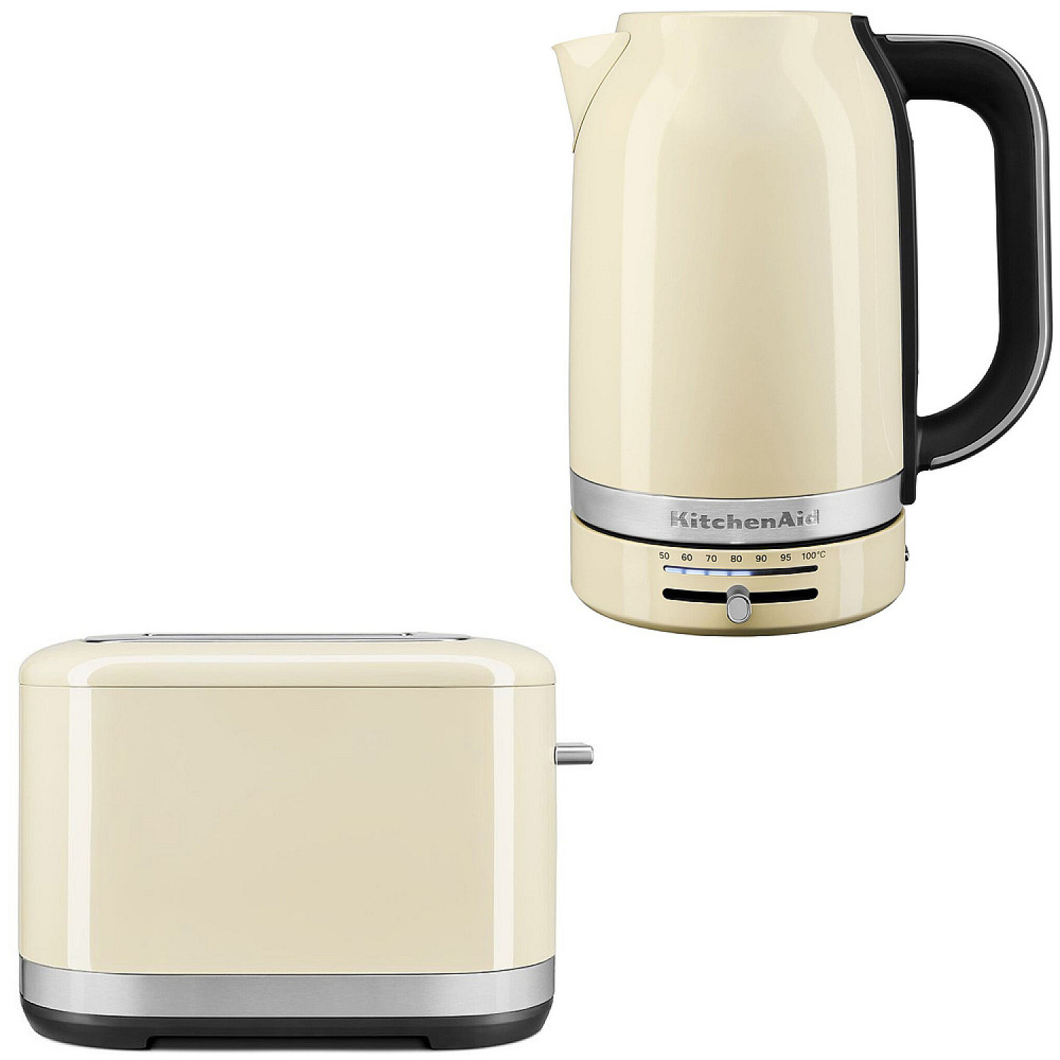 Kitchenaid paket br&ouml;drost och vattenkokare, creme
