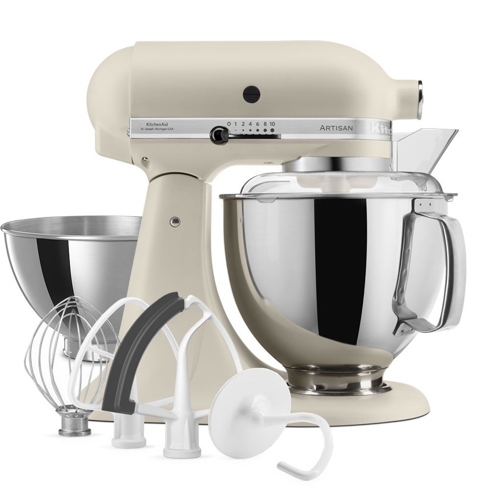 KitchenAid - 5KSM175PSEFL - Artisan 4,7 l med extra tillbehör, Fresh Linen