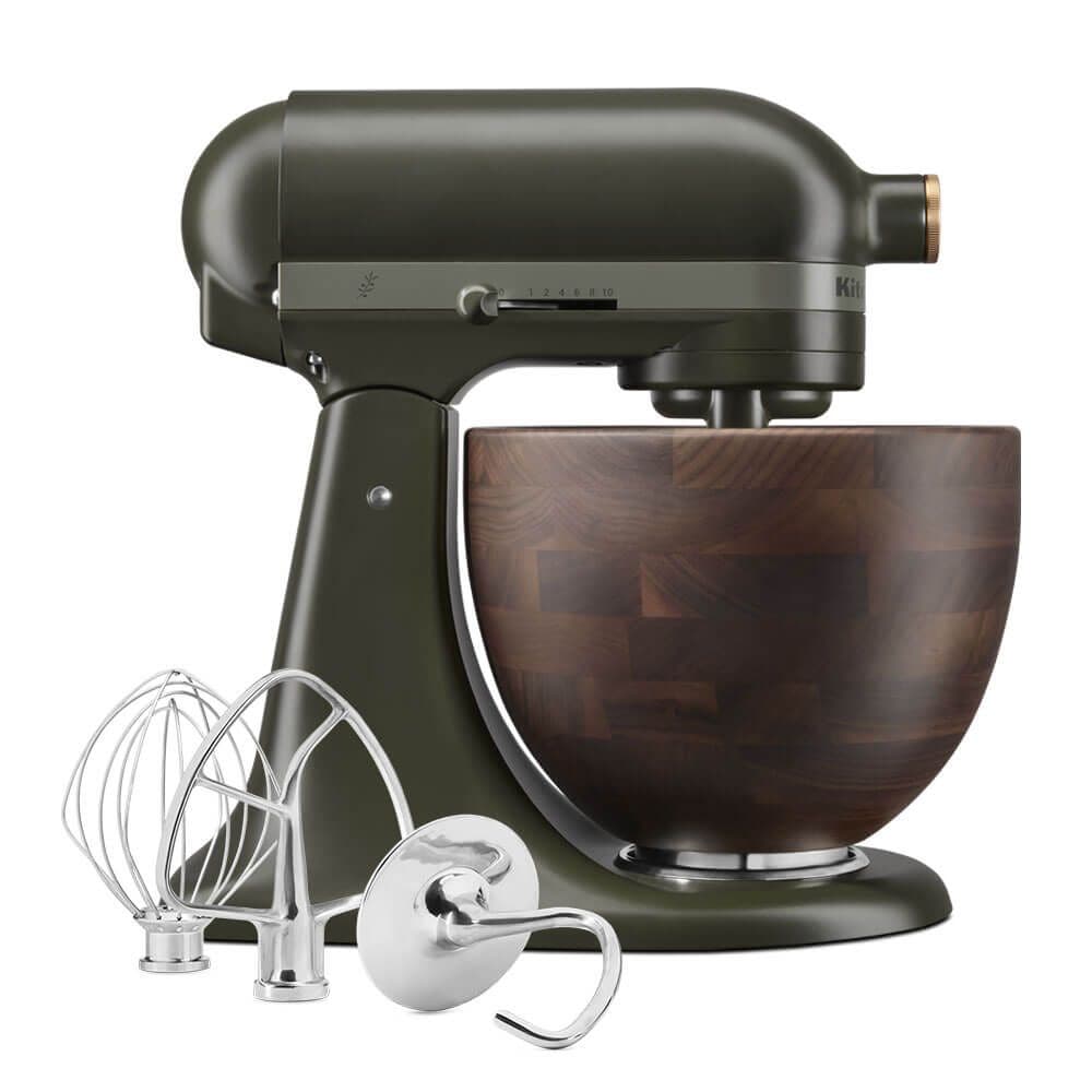 KitchenAid - 5KSM180WSEEG - Artisan 4,7 l med valnötsskål, Evergreen