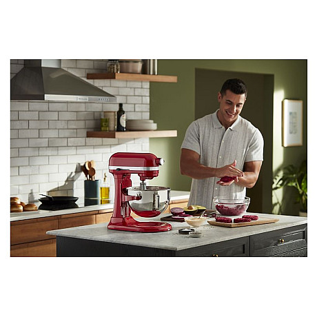 KitchenAid - 5KSM55SXXEER Heavy Duty 5,2L köksmaskin med lyftskål, Röd