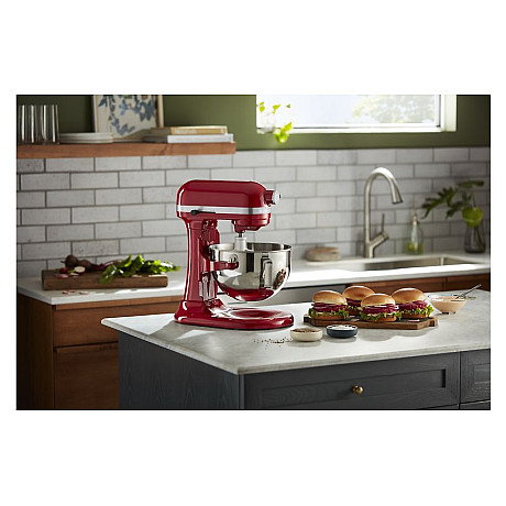KitchenAid - 5KSM55SXXEER Heavy Duty 5,2L köksmaskin med lyftskål, Röd