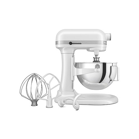 KitchenAid - 5KSM55SXXEWH Heavy Duty 5,2L köksmaskin med lyftskål, Vit