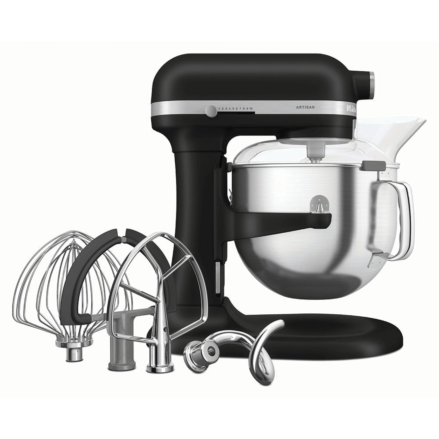 Kitchenaid köksassistent 5ksm70shxebm - artisan 6,6 l med lyftarm, svart