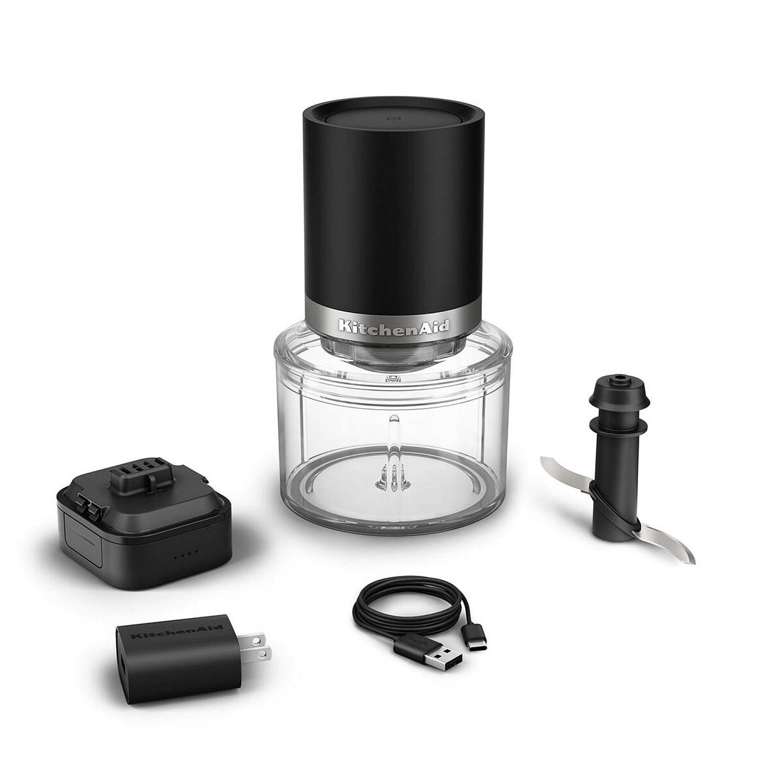 Kitchenaid matberedare 5ktcr350bm - go sladdlös toppstyrd hackare utan batteri, mattsvart