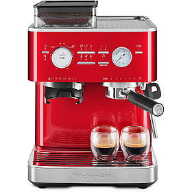 KitchenAid - 5KES6551ECA - Halvautomatisk espressomaskin med kaffekvarn Röd metallic