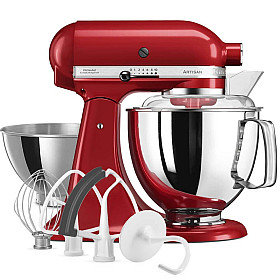 KitchenAid - 5KSM175PSEER - Artisan 4,7 l med extra tillbehör, Röd