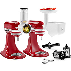 KitchenAid - 5KSM2FPPC - tillbehörsset med köttkvarn, passertillsats och grönsaksskärare