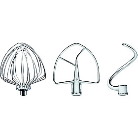 KitchenAid - 5KSM7BL3PSS - tillbehörsset i rostfritt stål för köksmaskin med lyftarm, 3 delar