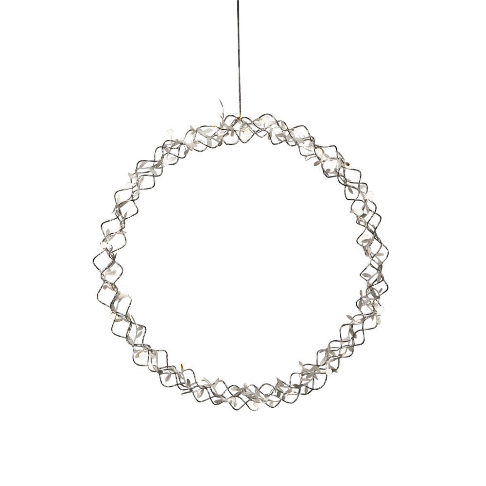 Konstsmide - Krans silver, 45 cm 40 LED