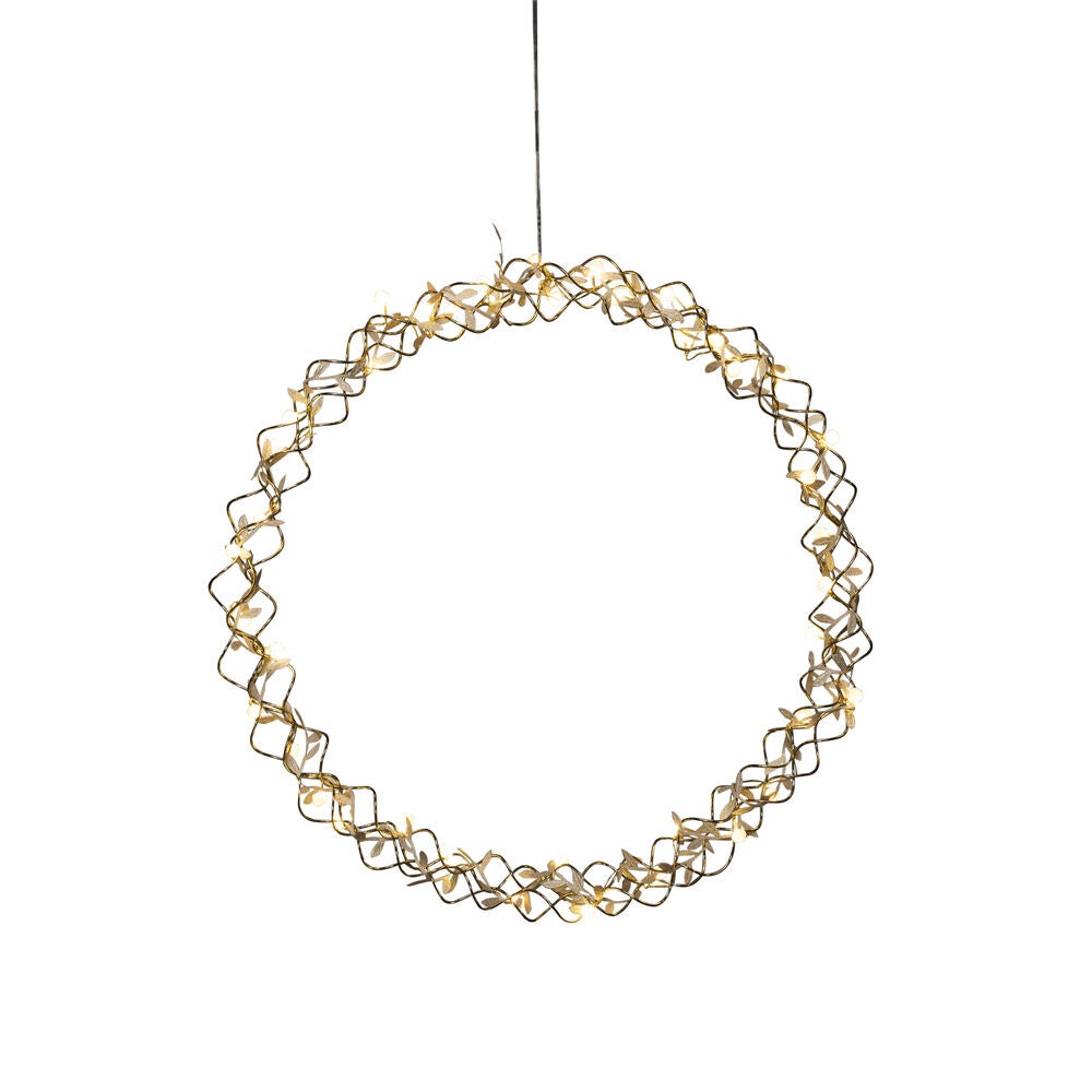 Konstsmide - Krans mässing, 45 cm 40 LED