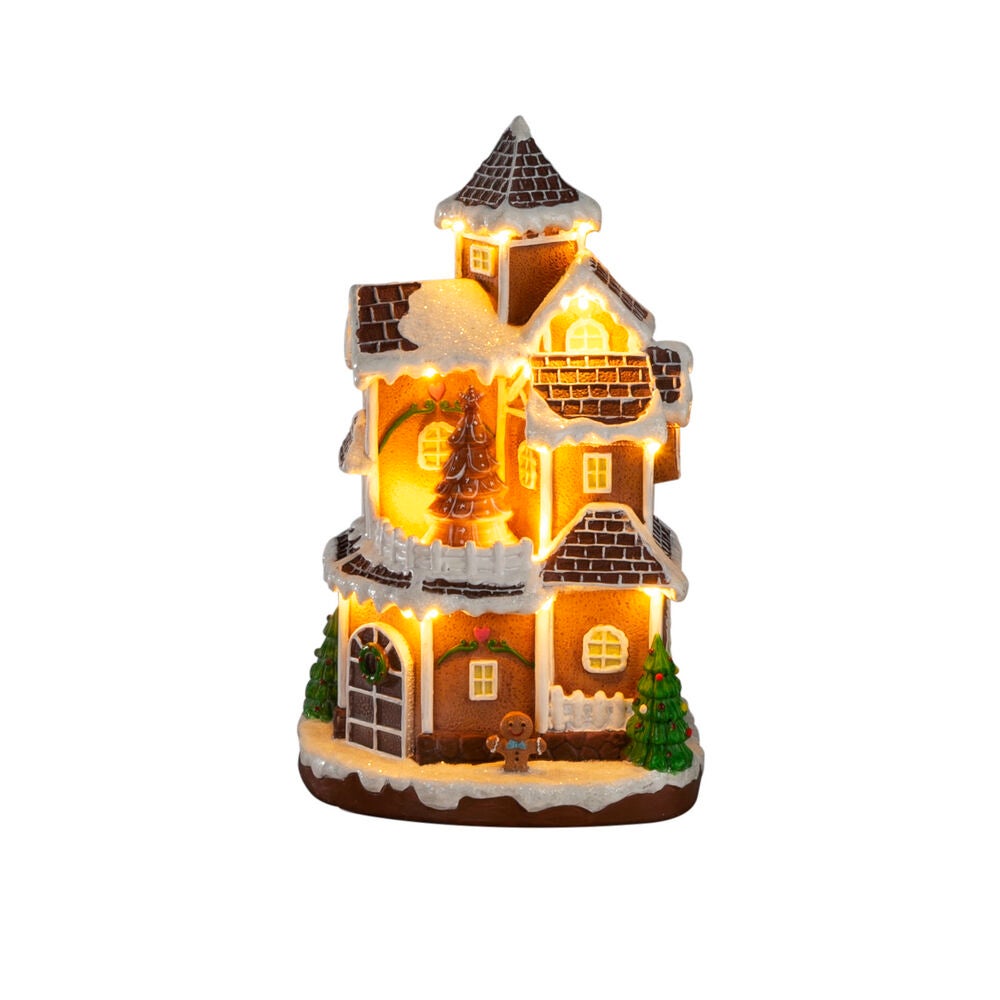 Konstsmide - Julby pepparkakshus batt. & USB