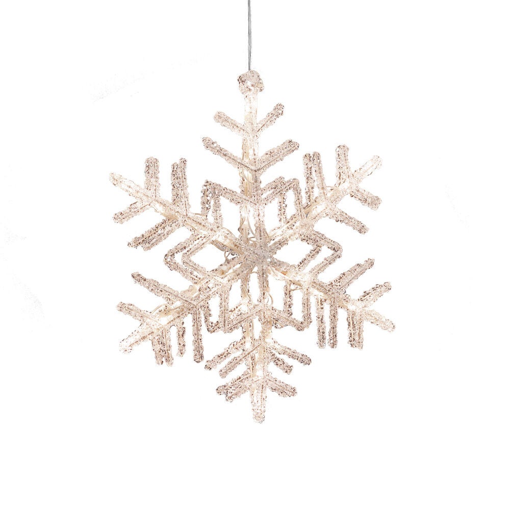 Konstsmide - Snöflinga 30cm vvita LED