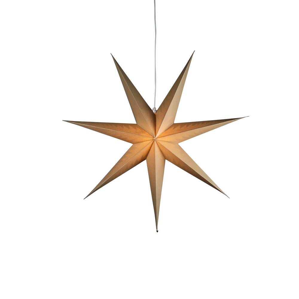 Konstsmide - Pappersstjärna beige 78cm