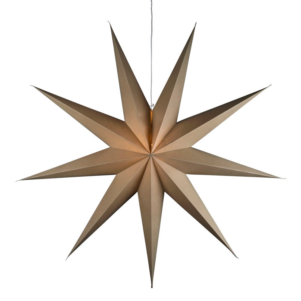 Konstsmide - Pappersstjärna beige 115cm
