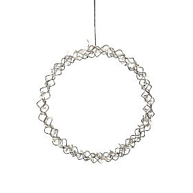 Konstsmide - Krans silver, 45 cm 40 LED