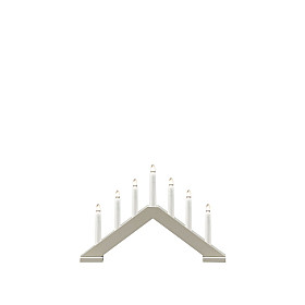 Konstsmide - Elljusstake 7 ljus trä beige
