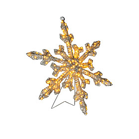 Konstsmide - Snöflinga m stöd 60 cm, ute