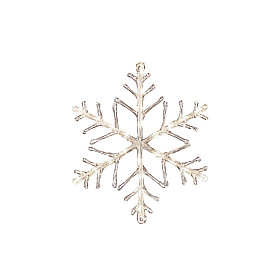 Konstsmide - Snöflinga 40cm 24 varmvita LED
