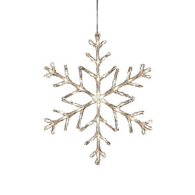 Konstsmide - Snöflinga 60cm 60 varmvita LED