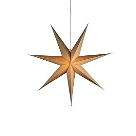 Konstsmide - Pappersstjärna beige 78cm