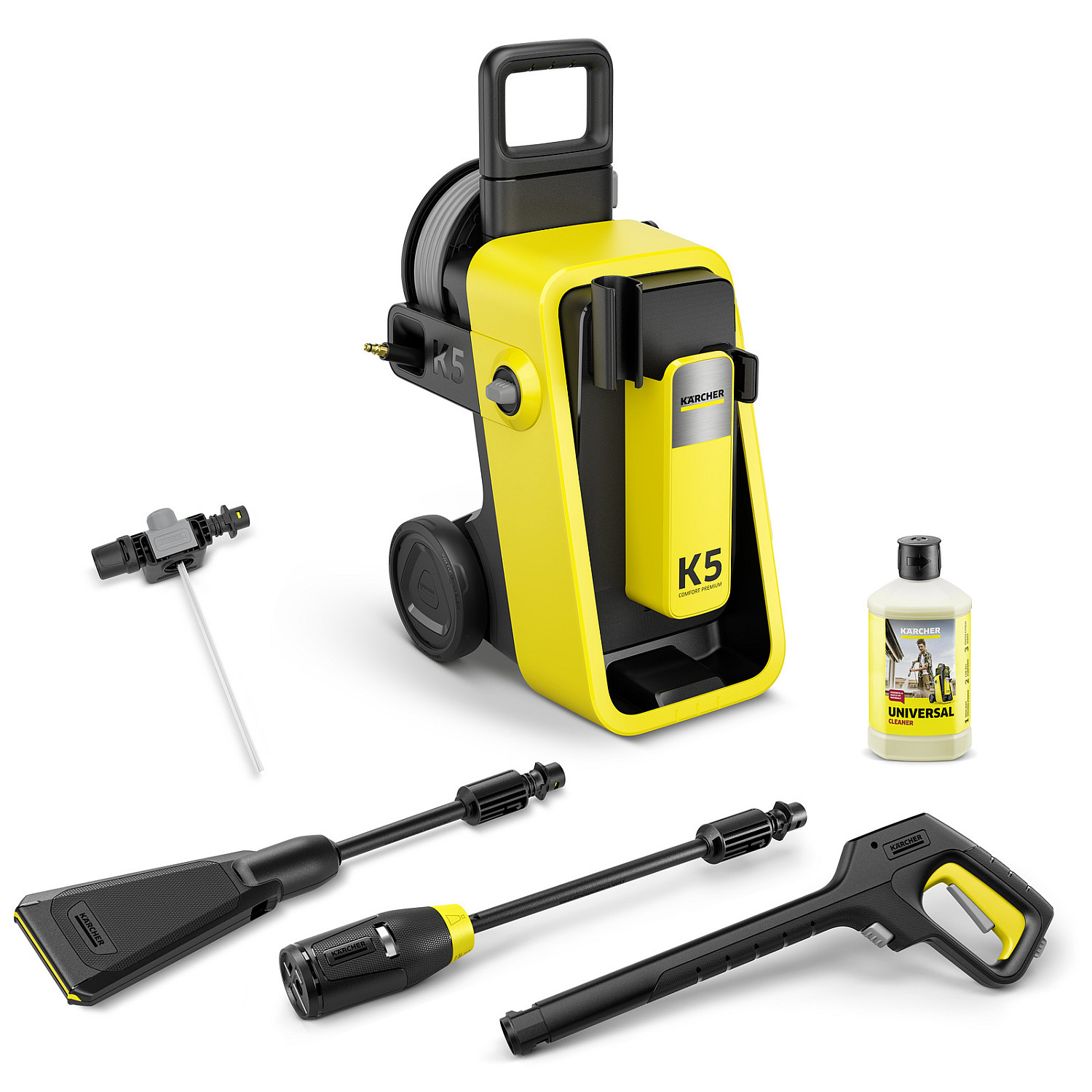 Kärcher högtryckstvätt k 5 comfort premium - ecobooster & slangvinda