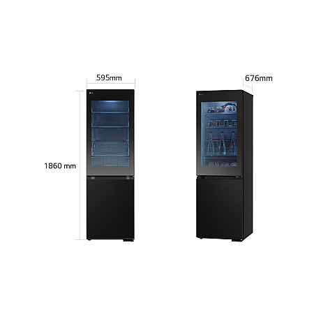 LG - GBG5160CEV Door Cooling WIFI Essence Black