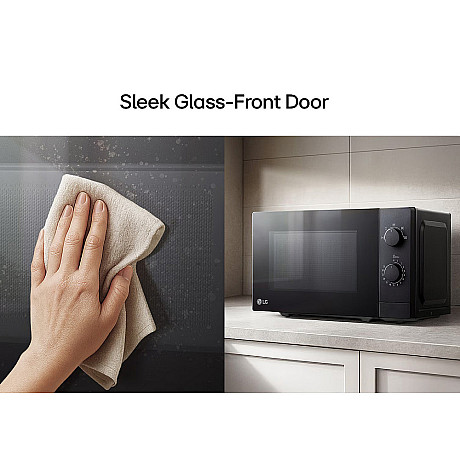 LG - MS2082F - Svart, Fristående mikro 20 liter, 700 Watt