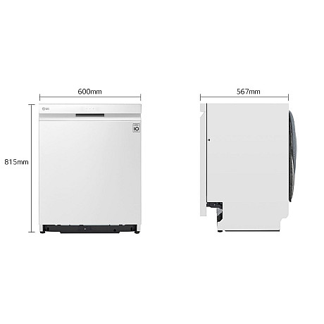 LG - SDU557HW AutoOpenDry Wi-Fi Diskmaskin