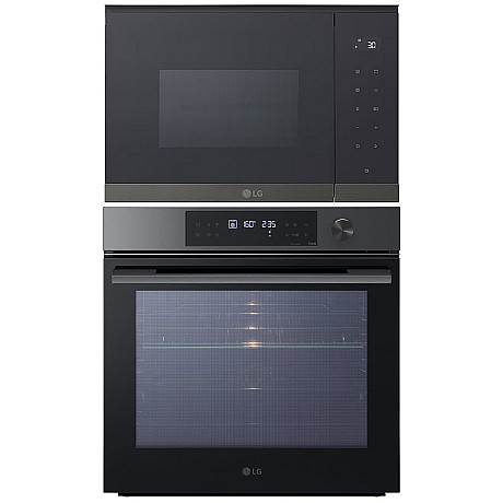 LG - WS7D7631WB-MG7Z2593B - Ugn 76 l, InstaView & inbyggnadsmikro 25 l, Mattsvart