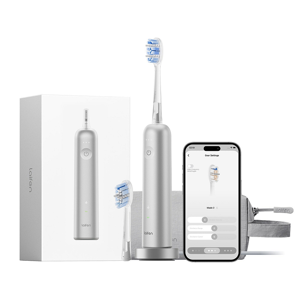 Laifen - Wave Pro, trycksensor, trådlös laddning, vattentät, Silver