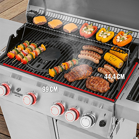 Landmann - Cool Steel 4.1 MaxX - 4 brännare och kylbox