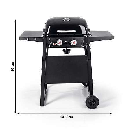 Landmann - Gasgrill 2.0 - Kompakt gasolgrill med PTS-system