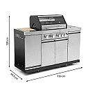 Landmann - Avalon Hybrid 4.1 MaxX + Kochwerk - FryUp - 2X5L