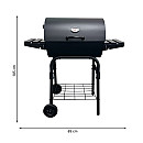 Landmann - Charcoal Barrel 550 - Sidobord & Termometer