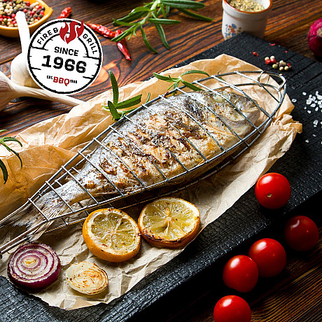 Landmann - Charcoal Barrel 550 - Kompakt kolgrillstunna med sidobord