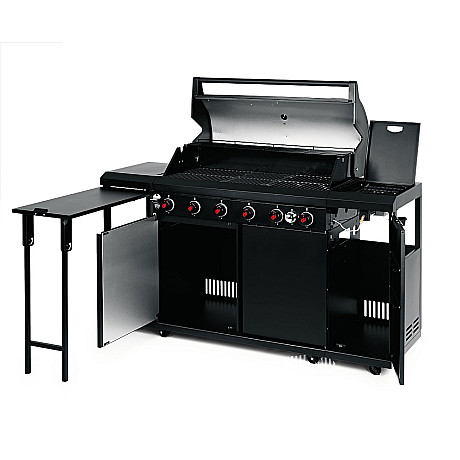 Landmann - Outdoor Kitchen 6.1 MaxX Svart + Kochwerk - FryUp - 2X5L