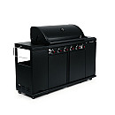 Landmann - Outdoor Kitchen 6.1 MaxX Svart + Kochwerk - FryUp - 2X5L