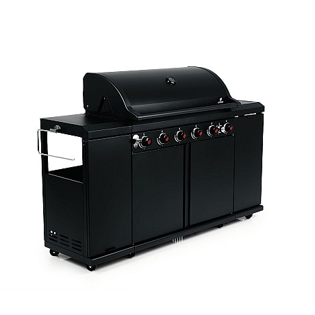 Landmann - Outdoor Kitchen 6.1 MaxX Svart + Kochwerk - FryUp - 2X5L