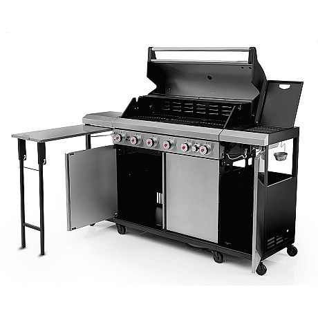 Landmann - Outdoor Kitchen 6.1 MaxX Rostfri + Kochwerk - FryUp - 2X5L