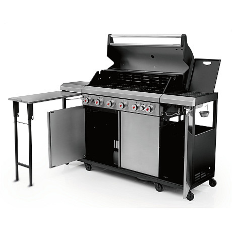 Landmann - Outdoor Kitchen 6.1 MaxX Rostfri - 6 brännare plus infrabrännare